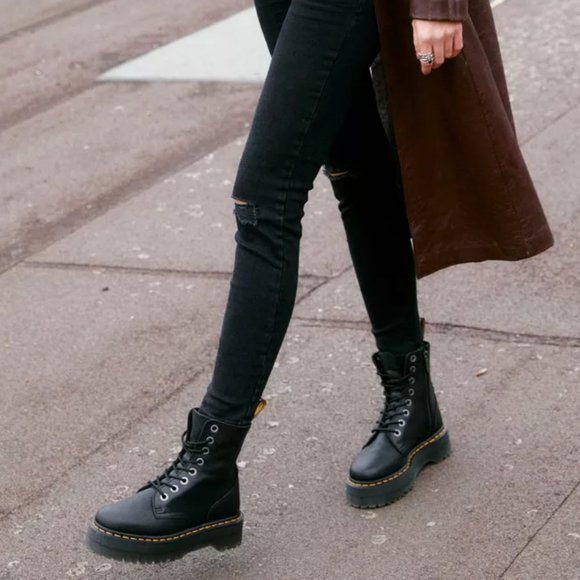 DR. MARTENS JADON III PISA LEATHER PLATFORM BOOTS MSRP$250 RARE FIND - Picture 7 of 14